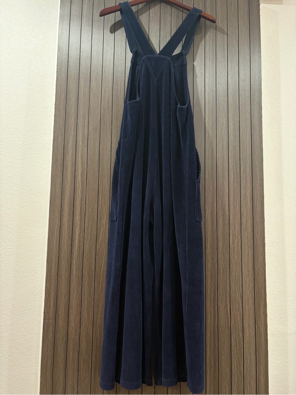 Madewell Texture & Thread Navy Corduroy Jumpsuit | Size Medium - Picture 3 of 6